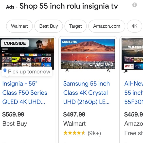 55” black insignia roku tv hd - Picture 5 of 8